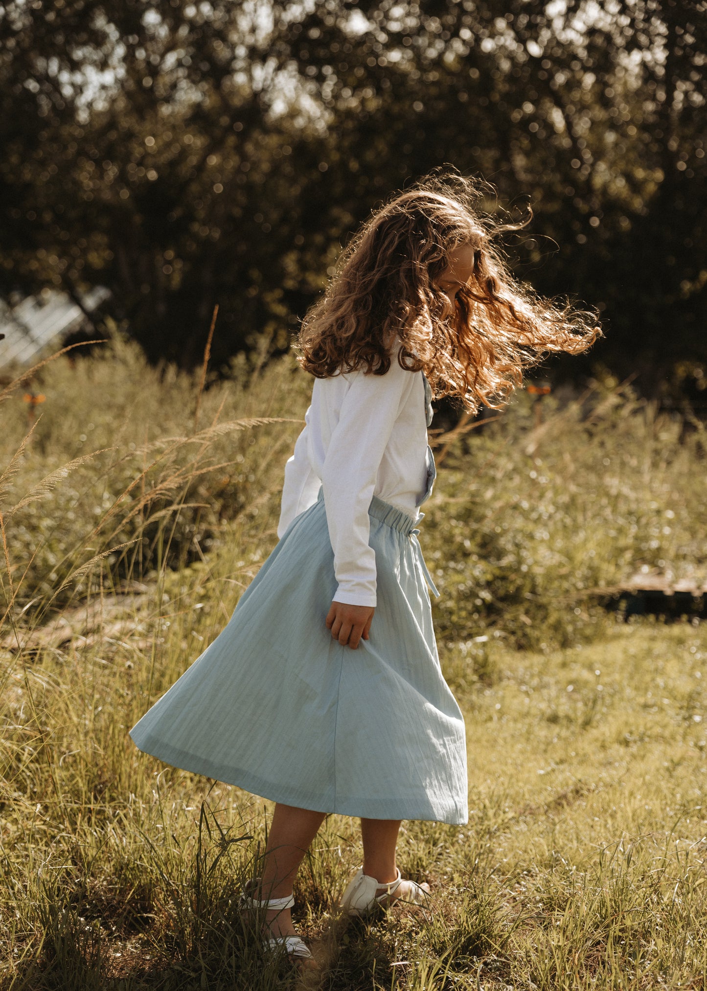 Blue Bubble Skirt