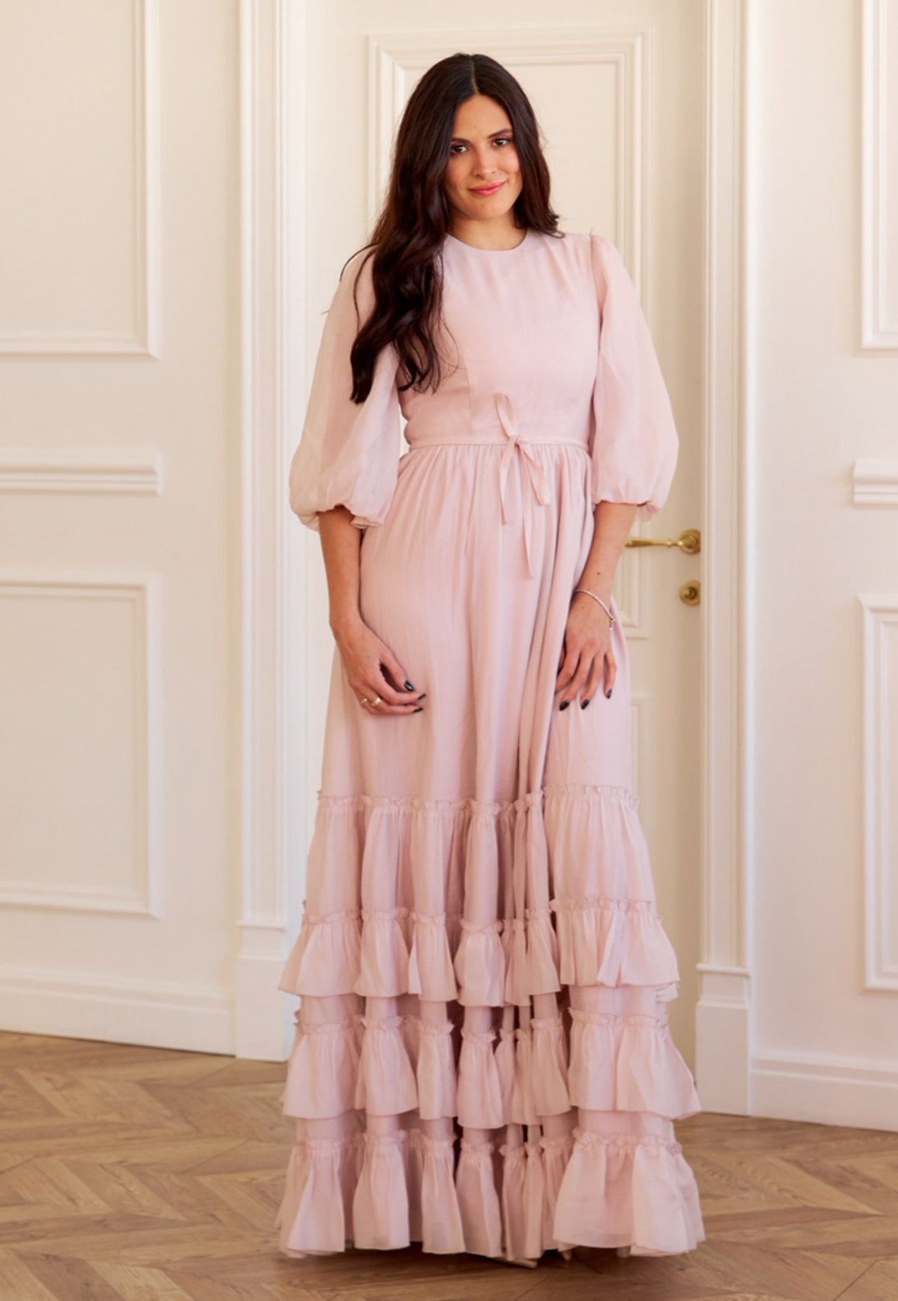 Naomi Ruffle Gown