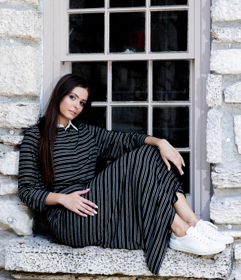 Striped Polo Set