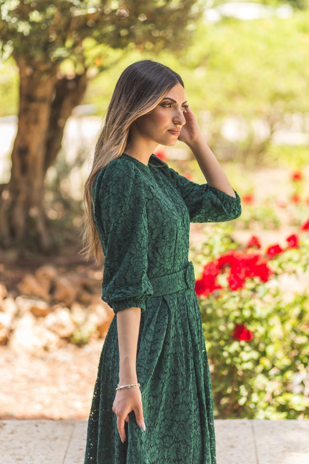 Adele Belted Gown