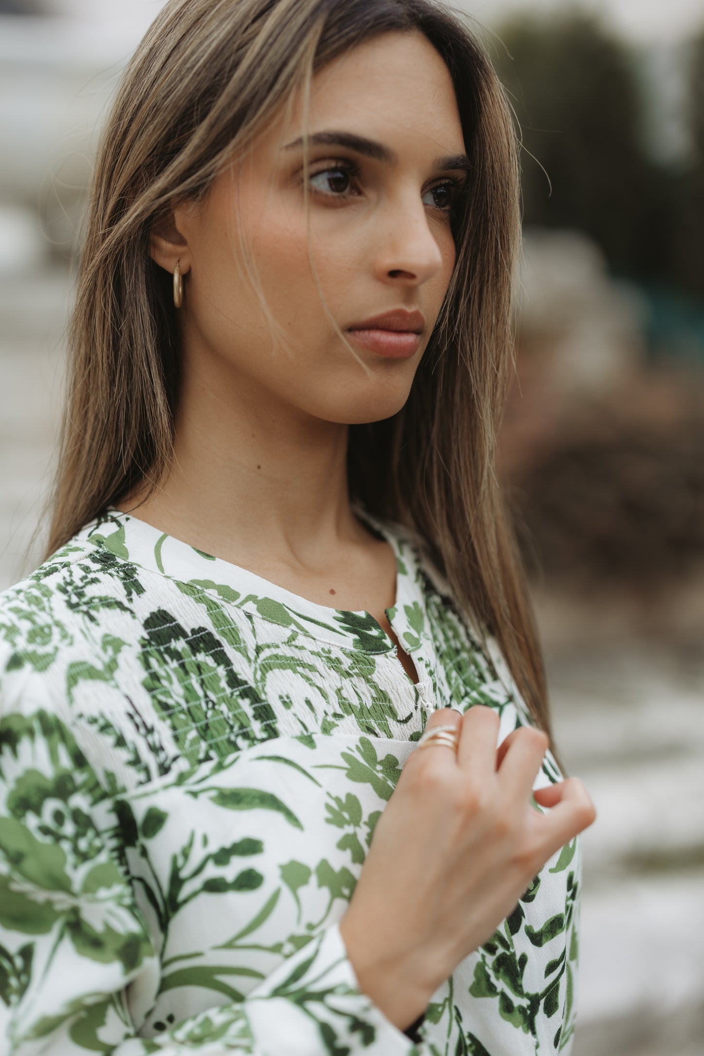 Green Floral Maxi