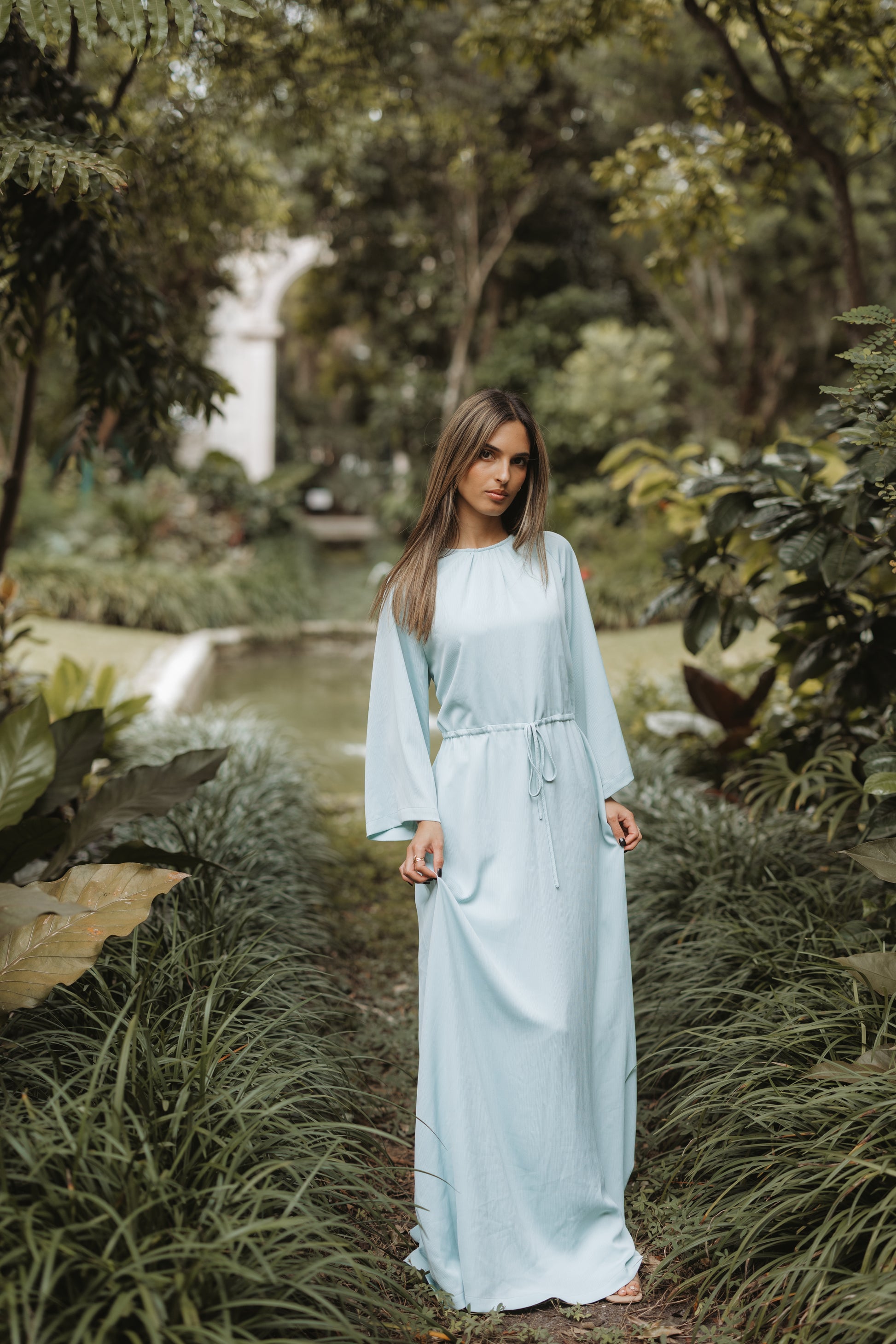 Seafoam Maxi Dress – malka majesty