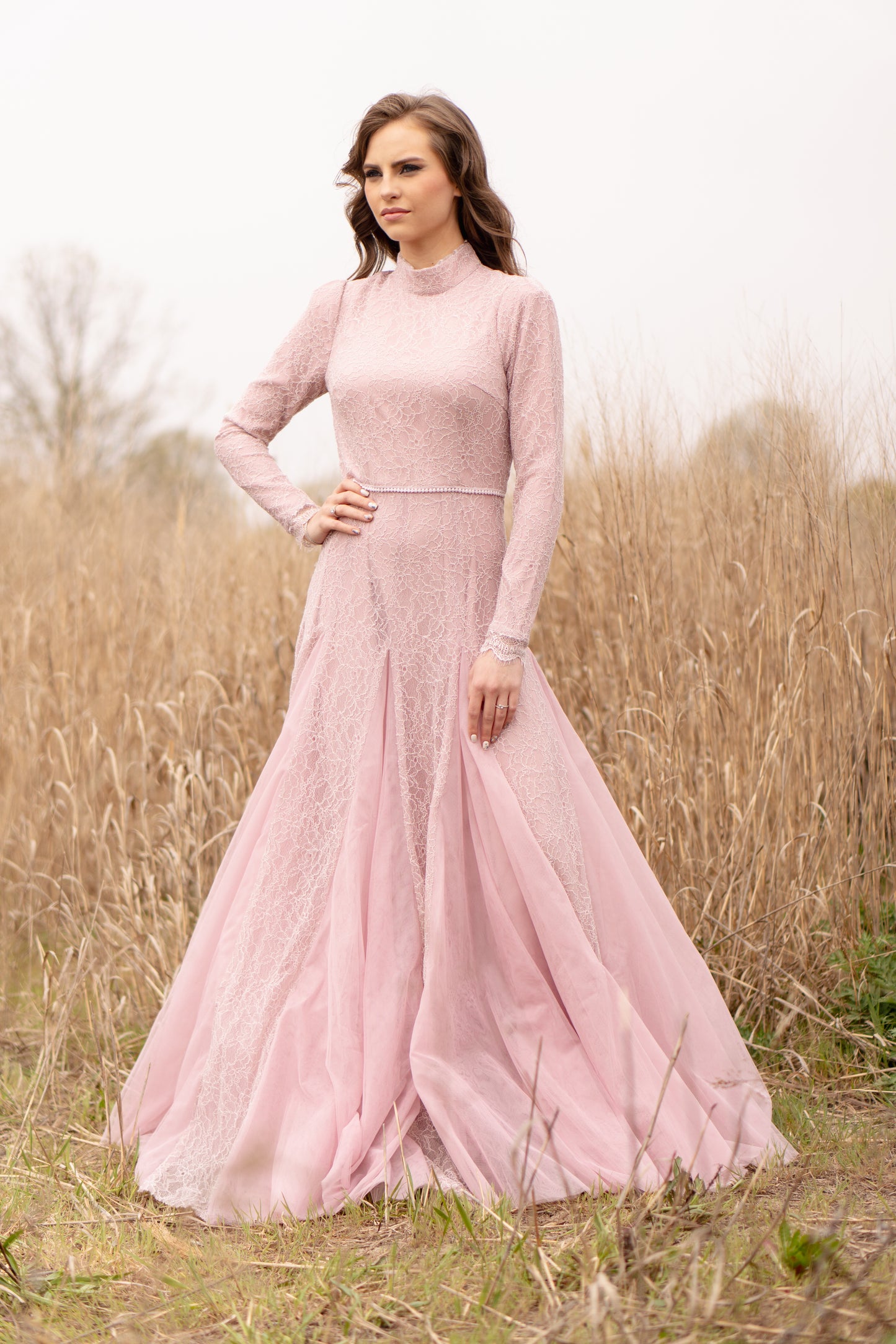 Pearl Lace Gown