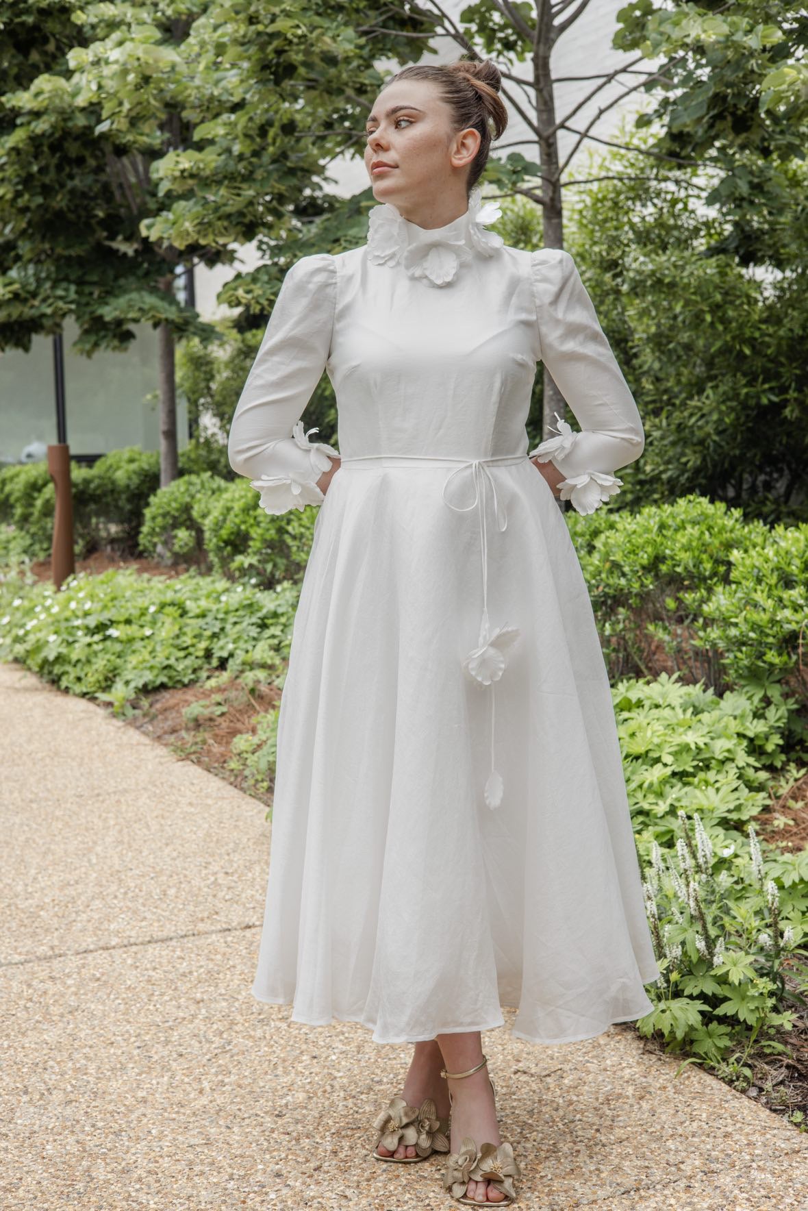 Myriam Petal Midi Dress