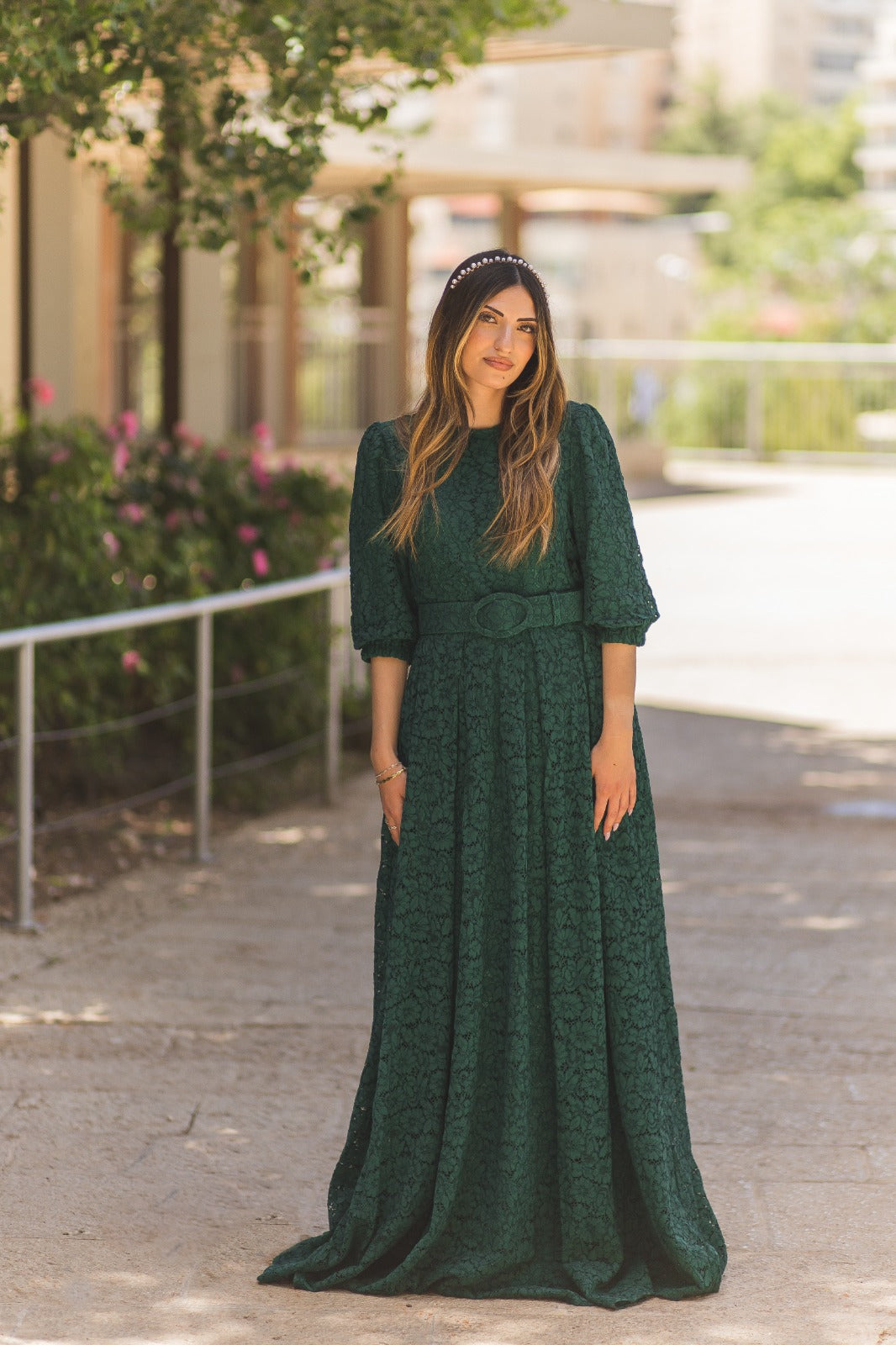 Adele Belted Gown