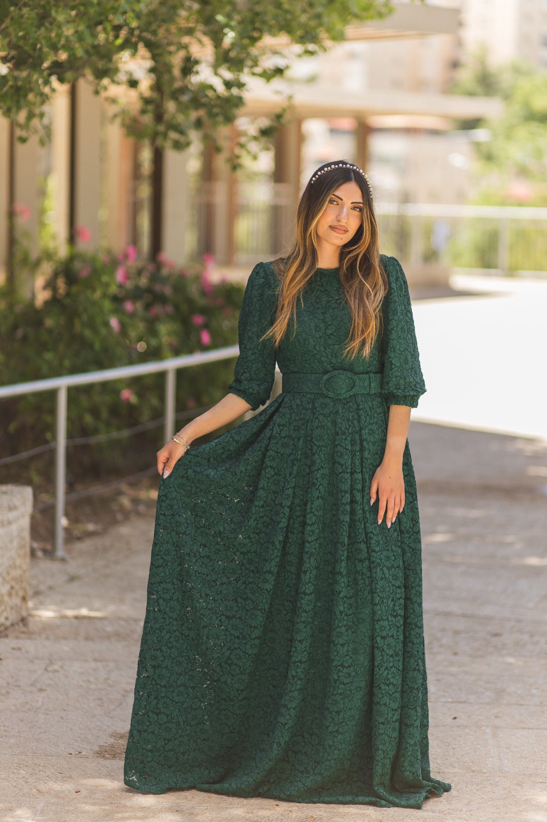 Adele Belted Gown