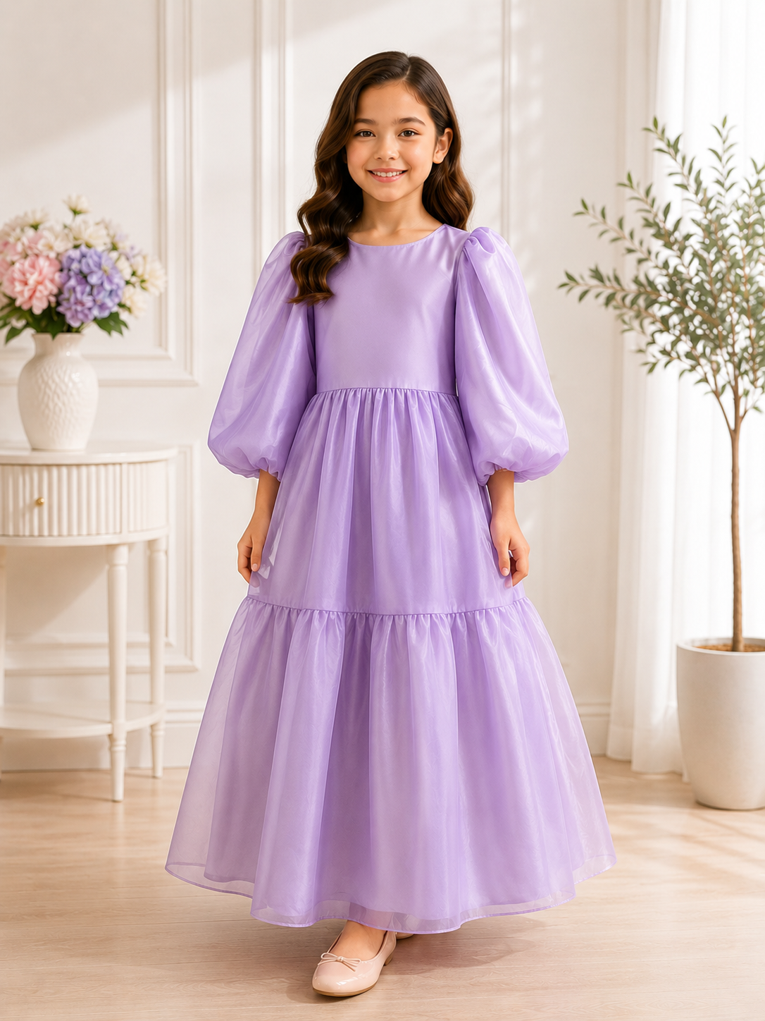 Purple Girls Gown