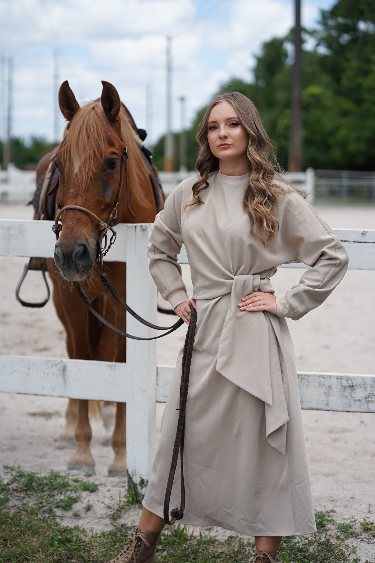 Adina Tie Waist Dress