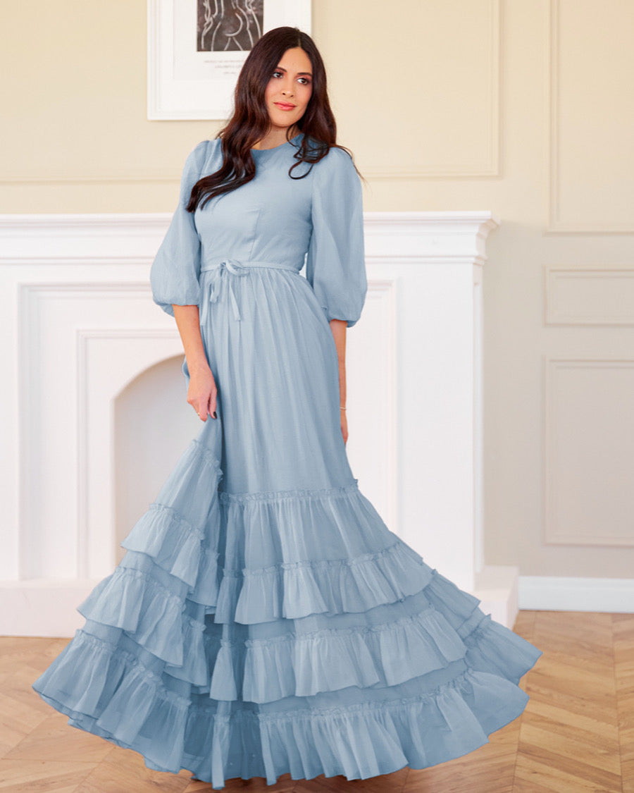 Naomi Ruffle Gown