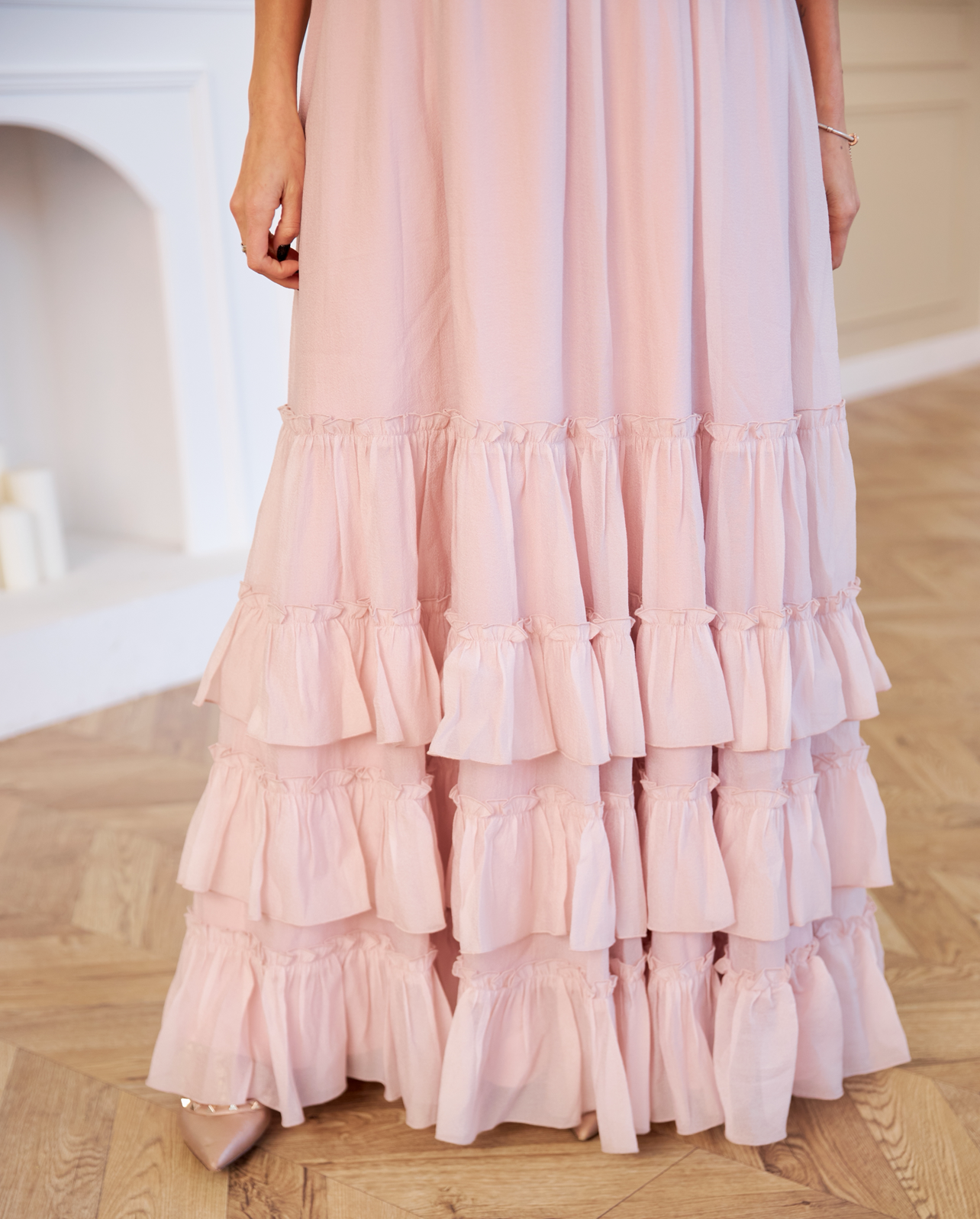 Naomi Ruffle Gown