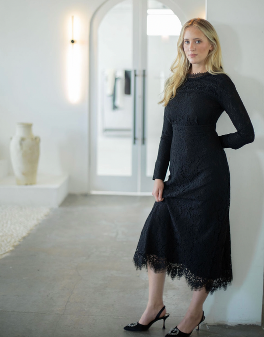 Noa Black Lace Dress