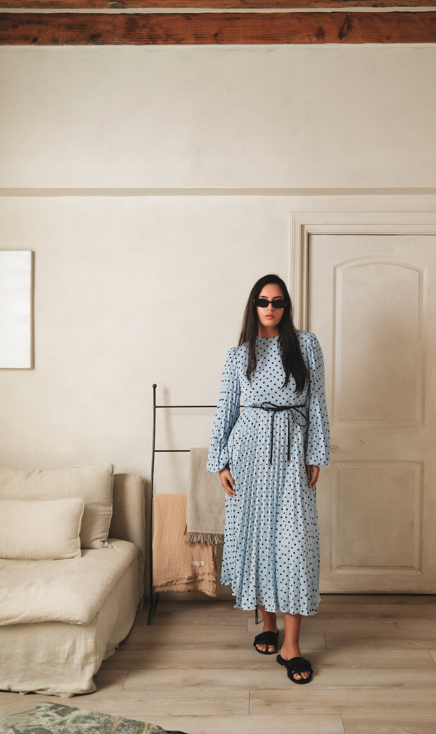 Polka Dot Dress w/ belt