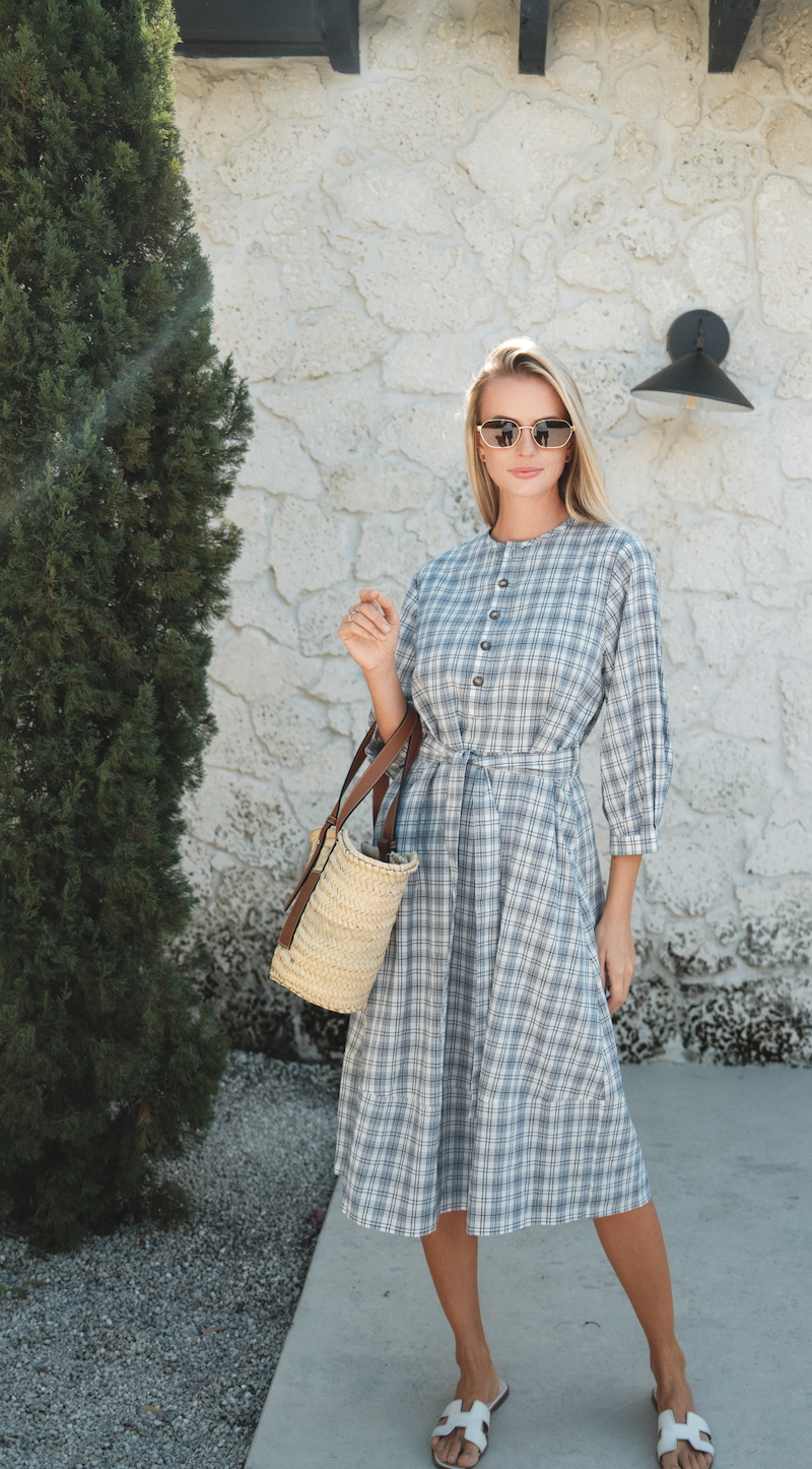 Blue Plaid Dress