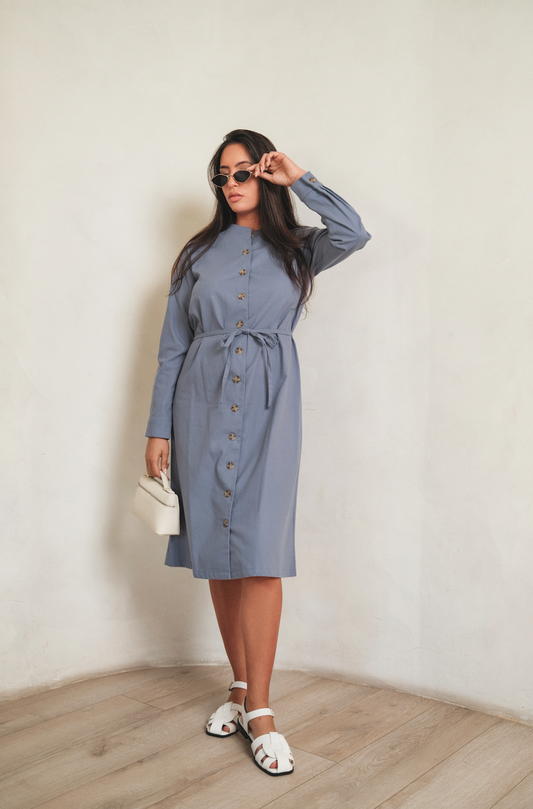 Violet Blue Vest Dress