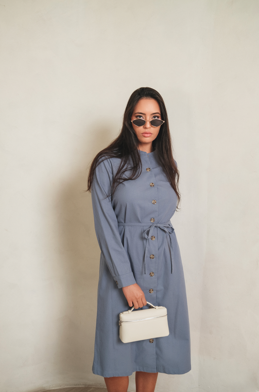 Violet Blue Vest Dress